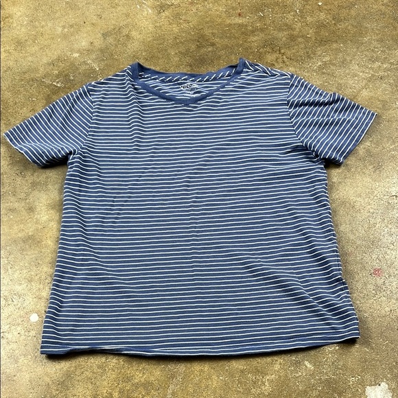 Vince. Blue and White Striped Tee 
Size: Small - Picture 1 of 5